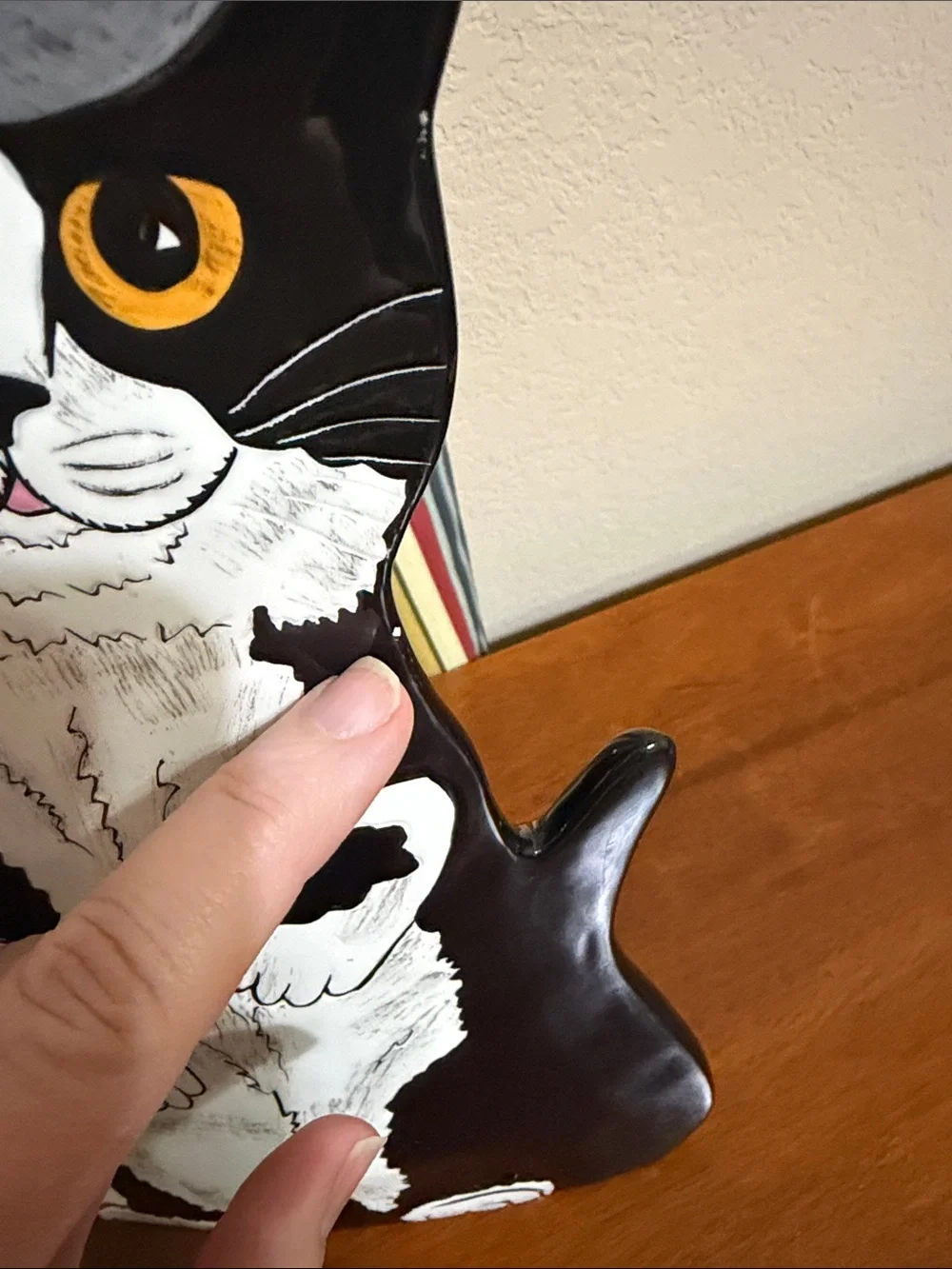 Limited Edition Top Hat Black & White Cat Figurine Decor Vase - #233 of 1000